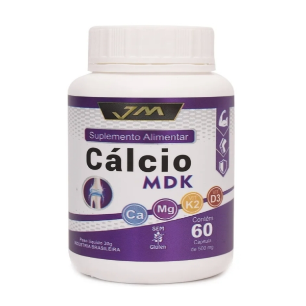 Vitamina Cálcio + Magnésio + Vitamina D3 + K2 60 Caps.